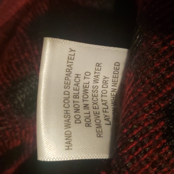 Modcloth  sweater skirt, navy with red polka dots. - Picture 8 of 11